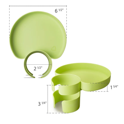 Munchkin® Carseat Tray - Toddler Travel & Road Trip Accessory for Mess-Free Snacking in The Car, Grey