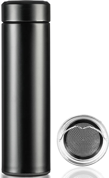 PARACITY Insulated Water Bottle,15 oz Stainless Steel Thermo, Double Wall Vacuum Water Bottle, Metal Water Bottle Keeps Hot for 12 Hrs, Cold for 24 Hrs, for Coffee, Drinks