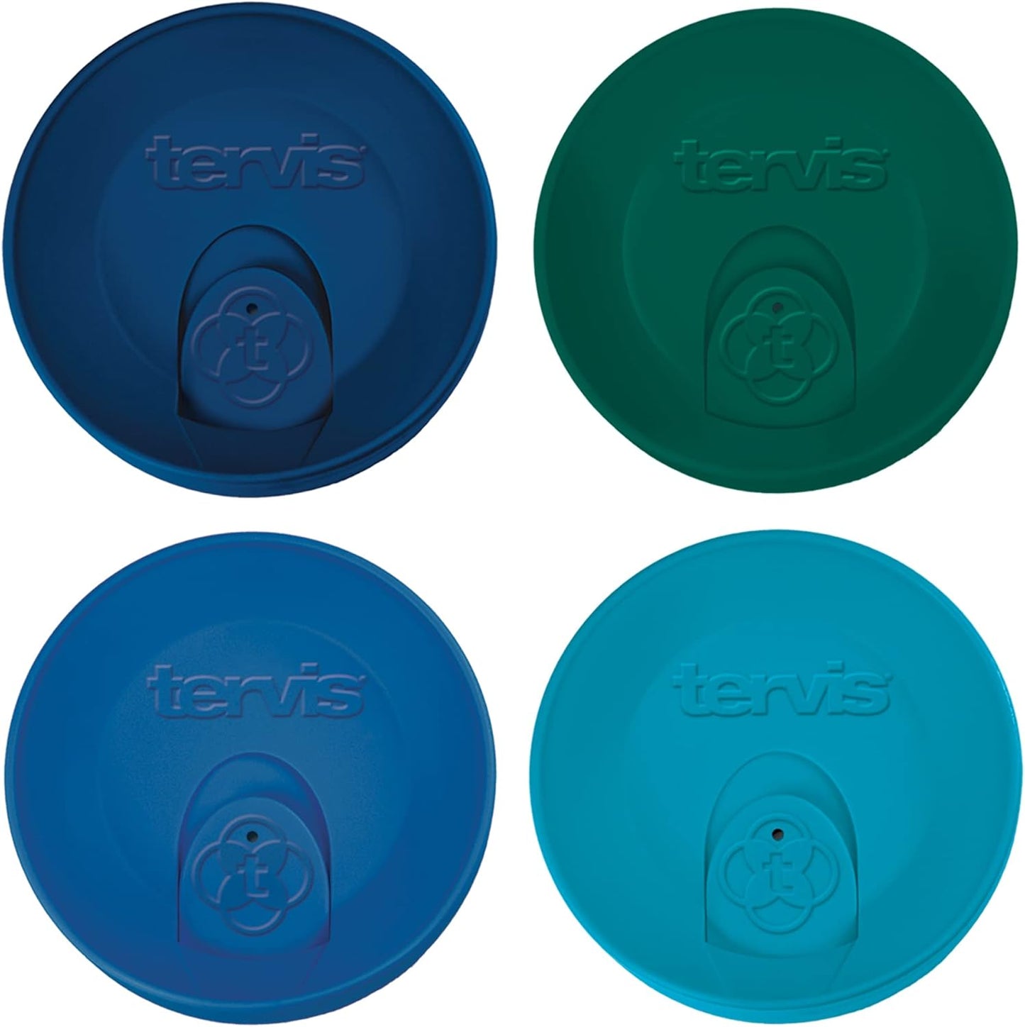 Tervis Travel Lid Made in USA Double Walled Insulated Tumbler Travel Cup Keeps Drinks Cold & Hot, Fits 16oz Tumblers, Navy