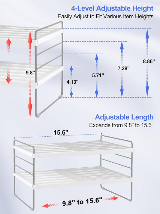 Cirhy Adjustable Water Bottle Organizer Holder for Cabinet, 3-Tier Expandable Water Bottle Storage Rack for Tumblers, Travel Mugs, and Cups – Kitchen Pantry Organization and Storage for Stanley Cups