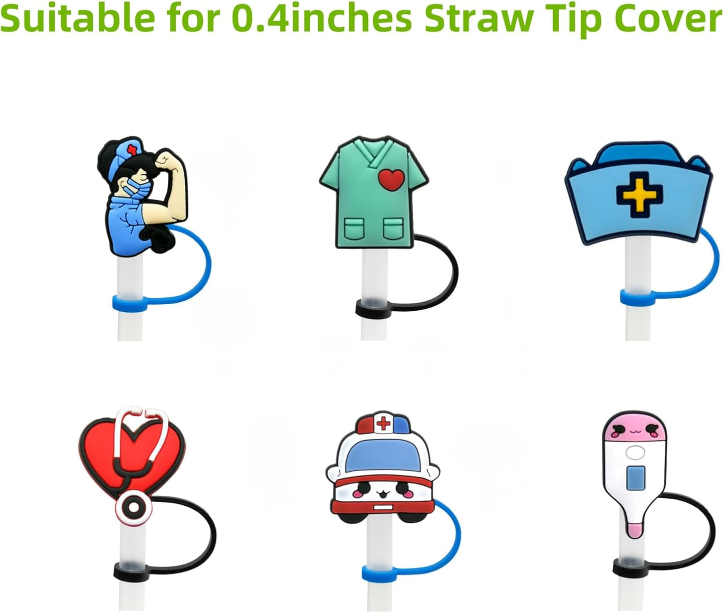 8mm Straw Covers Tips for Stanley Cup, Reusable Drinking STopper, Splash Proof Protector, Cover Cap for Stanley Cup Accessories