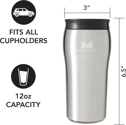 Mighty Mug | The Untippable Mug | Grips When Hit, Lifts for Sips | Insulated Stainless Steel Tumbler | Cupholder Friendly | Gifts for Women Men All | Leakproof | 6 Hour Hot / 24 Cold | 16oz | Teal