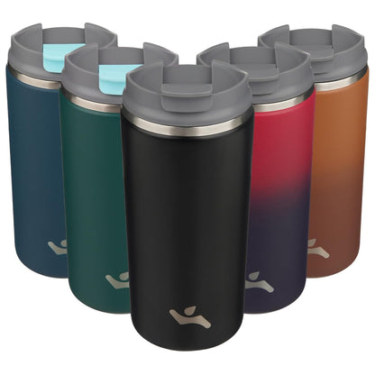 Konokyo Tumbler with Lid, 16 oz Travel Coffee Mug Double Wall Vacuum Stainless Steel Thermal Metal Cup Insulated Water Bottle,Navy Blue