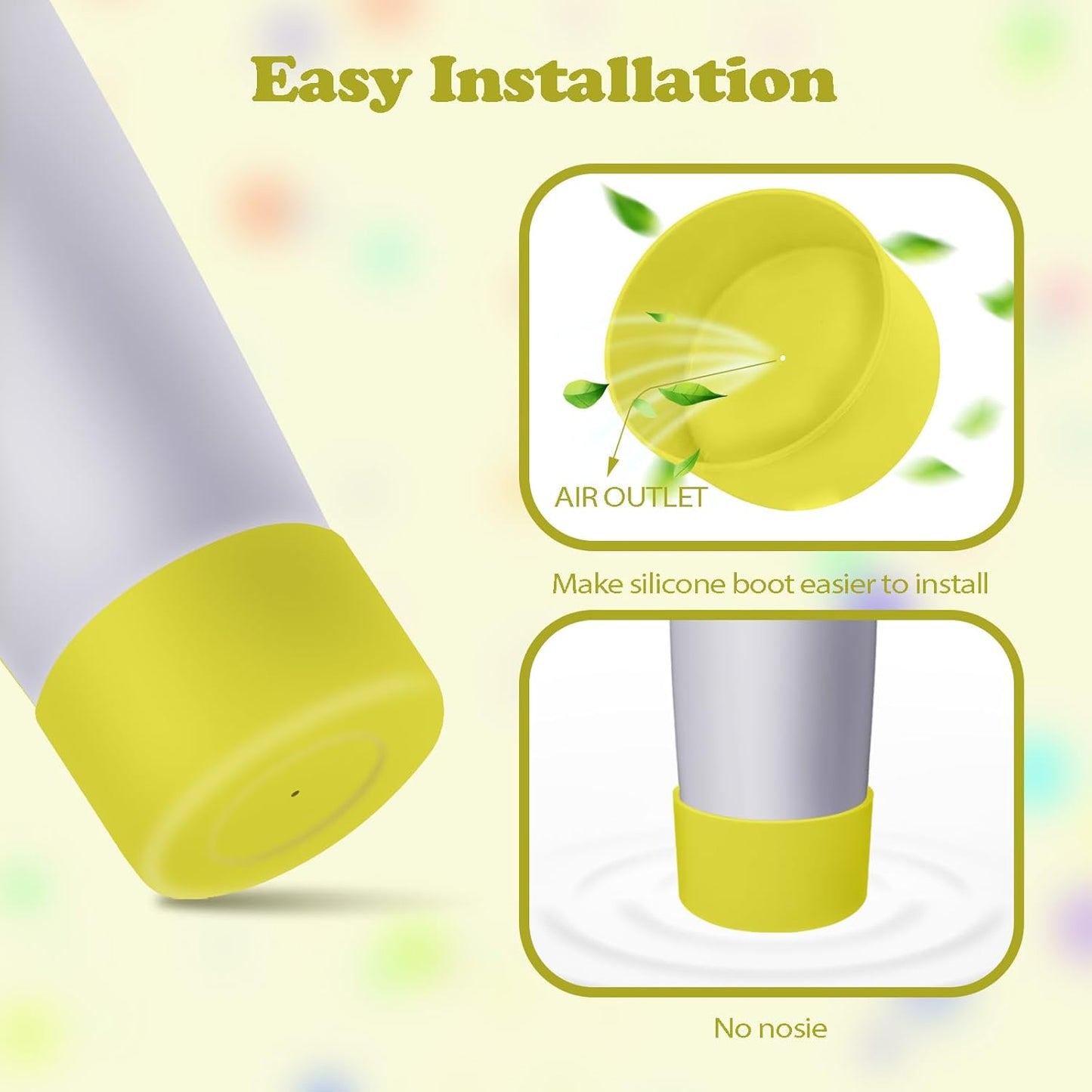 2PCS Silicone Boots for Owala 30oz & 40oz FreeSip Sway Bottles & Tumblers – Non-Slip, Scratch-Resistant, Stability Enhancer for Owala Accessories (Eucalyptus Green) - Colors A