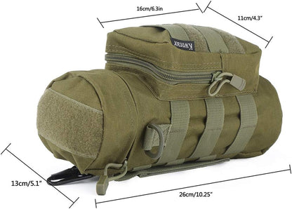 Molle Water Bottle Holder, Tactical Water Bottle Pouches for Backpack with D-Ring Hook