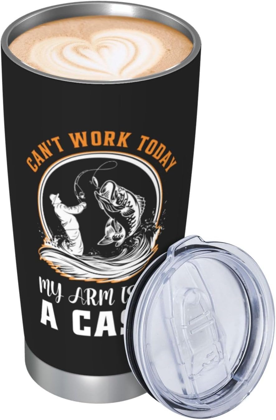 Camping Gifts for Men Women Tumbler 20oz, Camper Gifts Coffee Cups, Camp Essentials, Camp Accessories, Gift for RV Owners, Campsite Outdoors RV Travel Lovers Mug