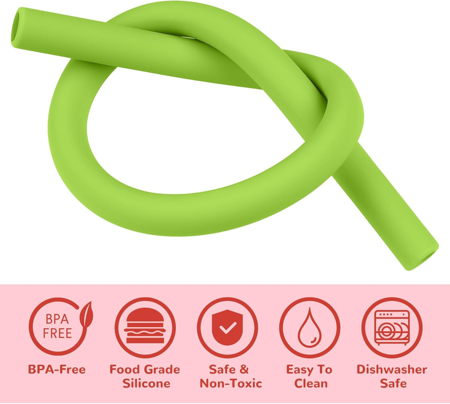 Tomorotec 15PCS Reusable Silicone Drinking Straws w/ 2 Brushes, Fit for Stanley Tumbler 40oz 30oz 20oz, 12" Long Customizable for Various Drinkware, Dishwasher Safe, BPA-Free, Safe for Teeth (Macaron)