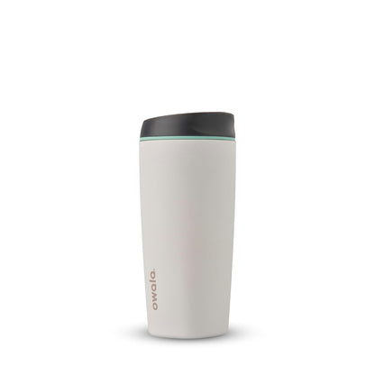 Owala SmoothSip Insulated Stainless Steel Coffee Tumbler, Reusable Iced Coffee Cup, Hot Coffee Travel Mug, BPA Free, 20 oz, Pink (Watermelon Breeze)