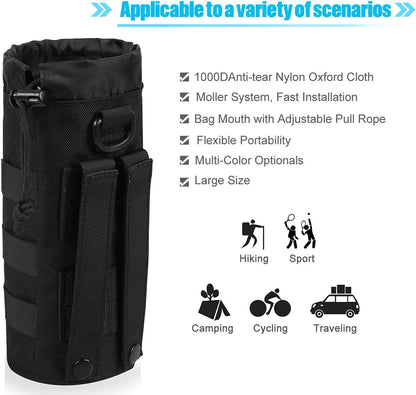 Molle Water Bottle Holder, Water Molle Attachments, Molle Water Bottle Pouch, Tactical Backpack Attachment Pouches