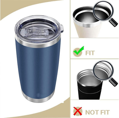 2 Pack 20 oz Tumbler Lid Replacement Lis Spill Proof Splash Resistant Slider Mug Toppe for Yeti Ramble and More Coffee Mugs