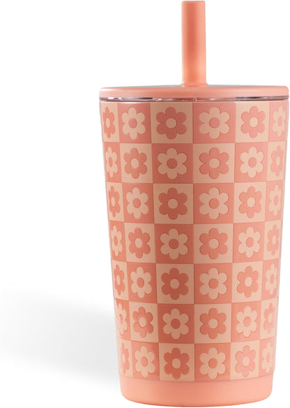 HydroJug Everyday Tumbler 20 oz – Ceramic-Lined Insulated Tumbler with Straw and Soft-Touch Lid, Cup Holder Friendly, Double-Wall Vacuum Insulation, Reusable Travel Cup – Rodeo