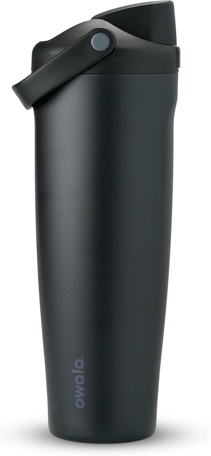 Owala FreeSip Sway Insulated Stainless Steel Water Bottle with Two-Way Spout, Built-In Straw and Bucket Handle, Made for Travel, School, and Sports, 30oz, BPA Free, Leak Proof, Daybreak