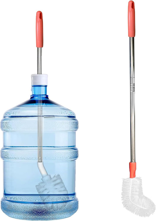 2-Pack Bucket Brush, Kettle Brush, Cleaning Extra Long Bottles, Gallon Jug Cleaner, Water Bottle Cleaner, Stainless Steel，Multi-Scenario