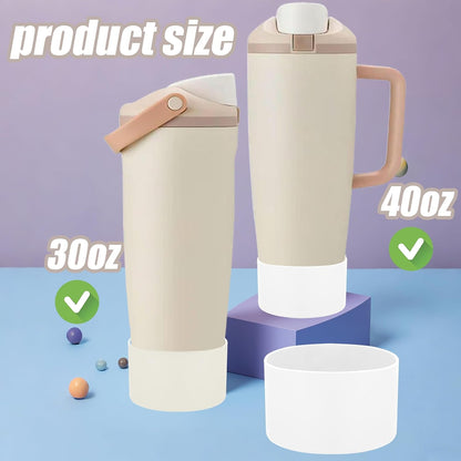 Mity rain 2PCS Protective Silicone Boots for Owala 30oz & 40oz FreeSip Sway Bottles & Tumblers - Accessories for owala, Enhances Stability & Prevents Scratches(Black Cherry)