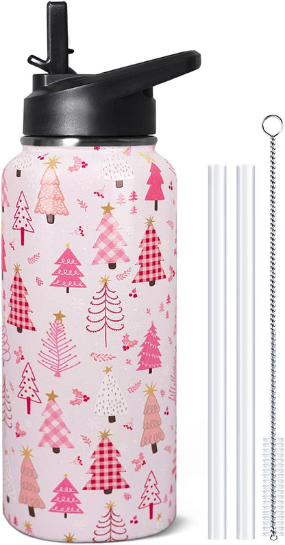 32 oz Pickleball Insulated Water Bottle with Straw - Pickleball Gym Hiking Sports Coffee Mug | Perfect Pickleball Gifts for Women, Pickleball Decor Accessories