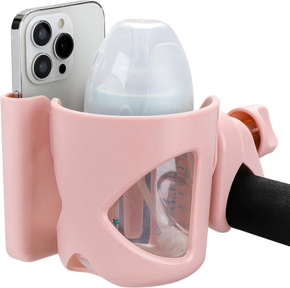Accmor Stroller Cup Holder, Universal Cup Holder for Walker Wheelchair Bike, 360° Rotatable Stroller Cup Holder Attachment Accessories for Walker, Wheelchair, Scooter