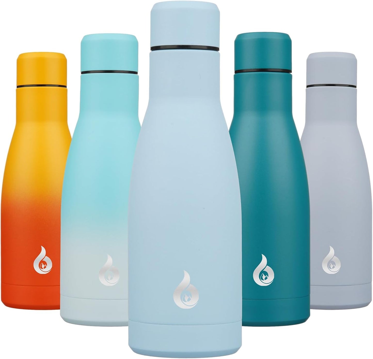 BJPKPK Insulated Water Bottle 12oz Small Stainless Steel Water Bottles Reusable Metal Thermal Keep Cold and Hot,Dreamy Purple - Colors A