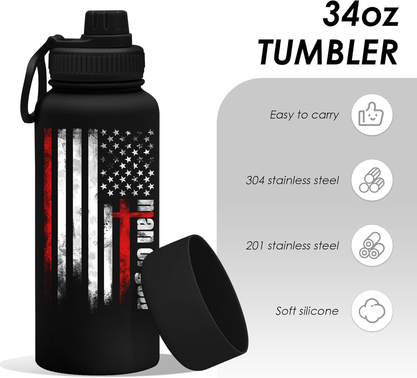 Pickleball 34oz Water Bottle with Spout Lid, Insulated Stainless Steel Travel Cup, Double Wall Vacuum Tumbler for Women Girls Ladies, Birthday Christmas Gift for Pickleball Lovers (1 pc)