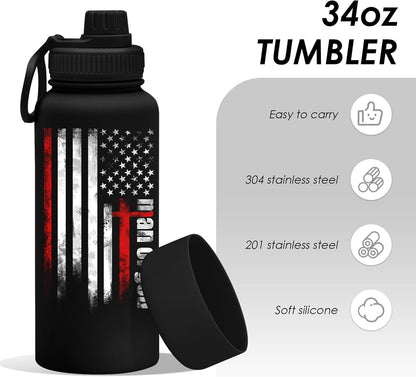 Pickleball 34oz Water Bottle with Spout Lid, Insulated Stainless Steel Travel Cup, Double Wall Vacuum Tumbler for Women Girls Ladies, Birthday Christmas Gift for Pickleball Lovers (1 pc)