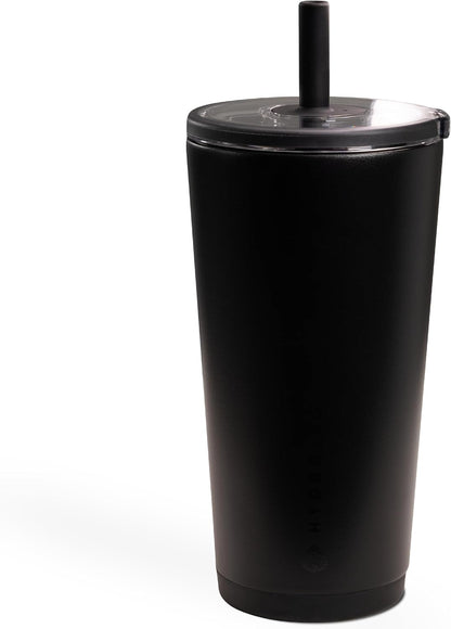 HydroJug Everyday Tumbler 20 oz – Ceramic-Lined Insulated Tumbler with Straw and Soft-Touch Lid, Cup Holder Friendly, Double-Wall Vacuum Insulation, Reusable Travel Cup – Rodeo