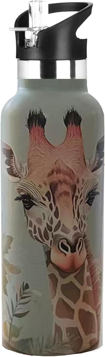 Pickleball Gifts,Pickle Water Bottle with Straw Lid Insulated Stainless Steel Travel Mugs for Sport Gym Outdoor 20oz