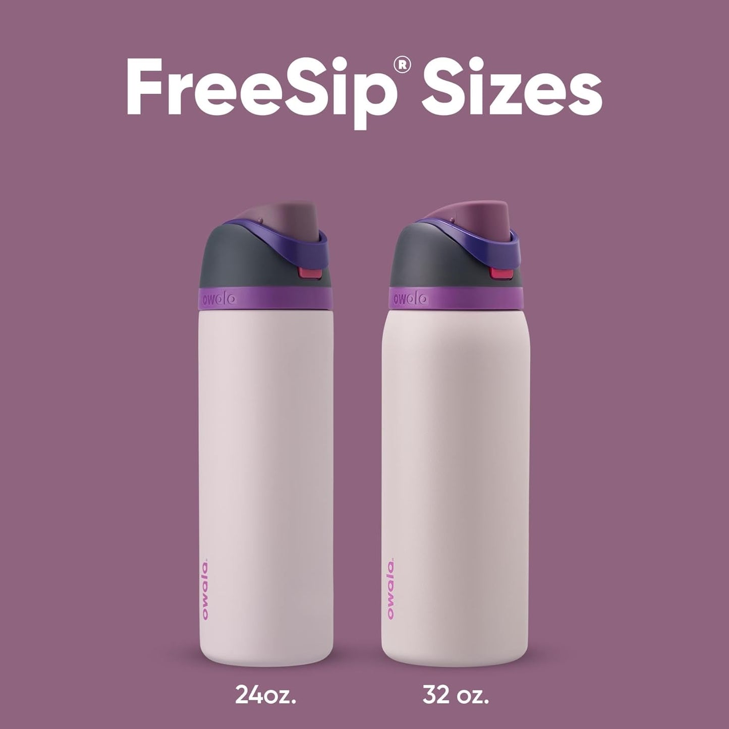 Owala FreeSip Insulated Stainless Steel Water Bottle with Straw, BPA-Free Sports Water Bottle, Great for Travel, 32 Oz, Denim