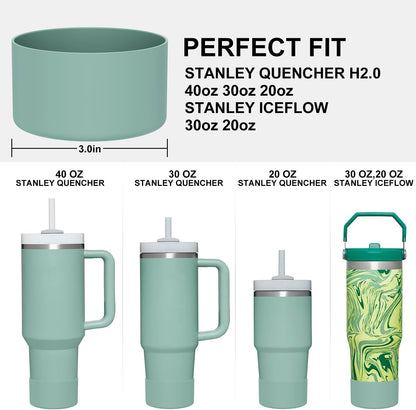 Affute Protective Silicone Boot for Stanley Quencher H2.0 40 30 20 oz & IceFlow Flip 30 20 oz, BPA Free Anti-Noise Anti-Scratch, Stanley Cup Protector Sleeve Cover Boot