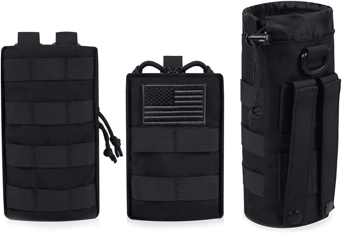 Molle Water Bottle Holder, Water Molle Attachments, Molle Water Bottle Pouch, Tactical Backpack Attachment Pouches
