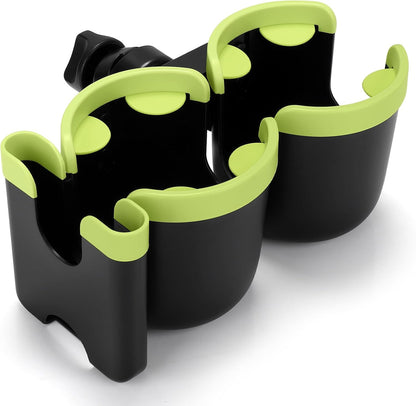 Accmor Stroller Cup Holder with Phone Holder, Bike Cup Holder, Universal Cup Holder for Uppababy Nuna Doona Strollers, 2-in-1 Cup Holder for Walker, Wheelchair, Scooter - Colors A