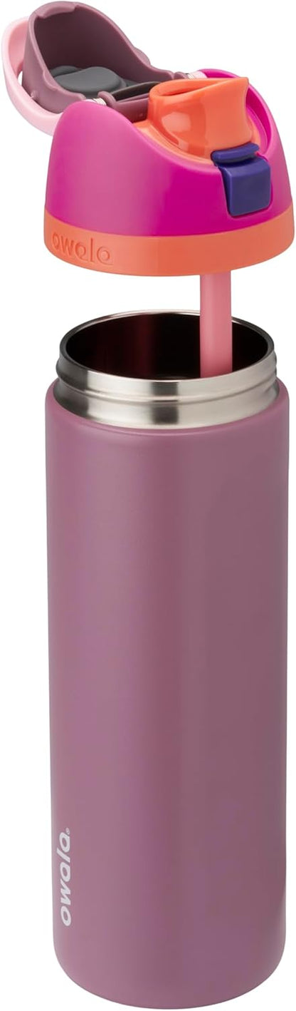 Owala FreeSip Insulated Stainless Steel Water Bottle with Straw, BPA-Free Sports Water Bottle, Great for Travel, 32 Oz, Denim