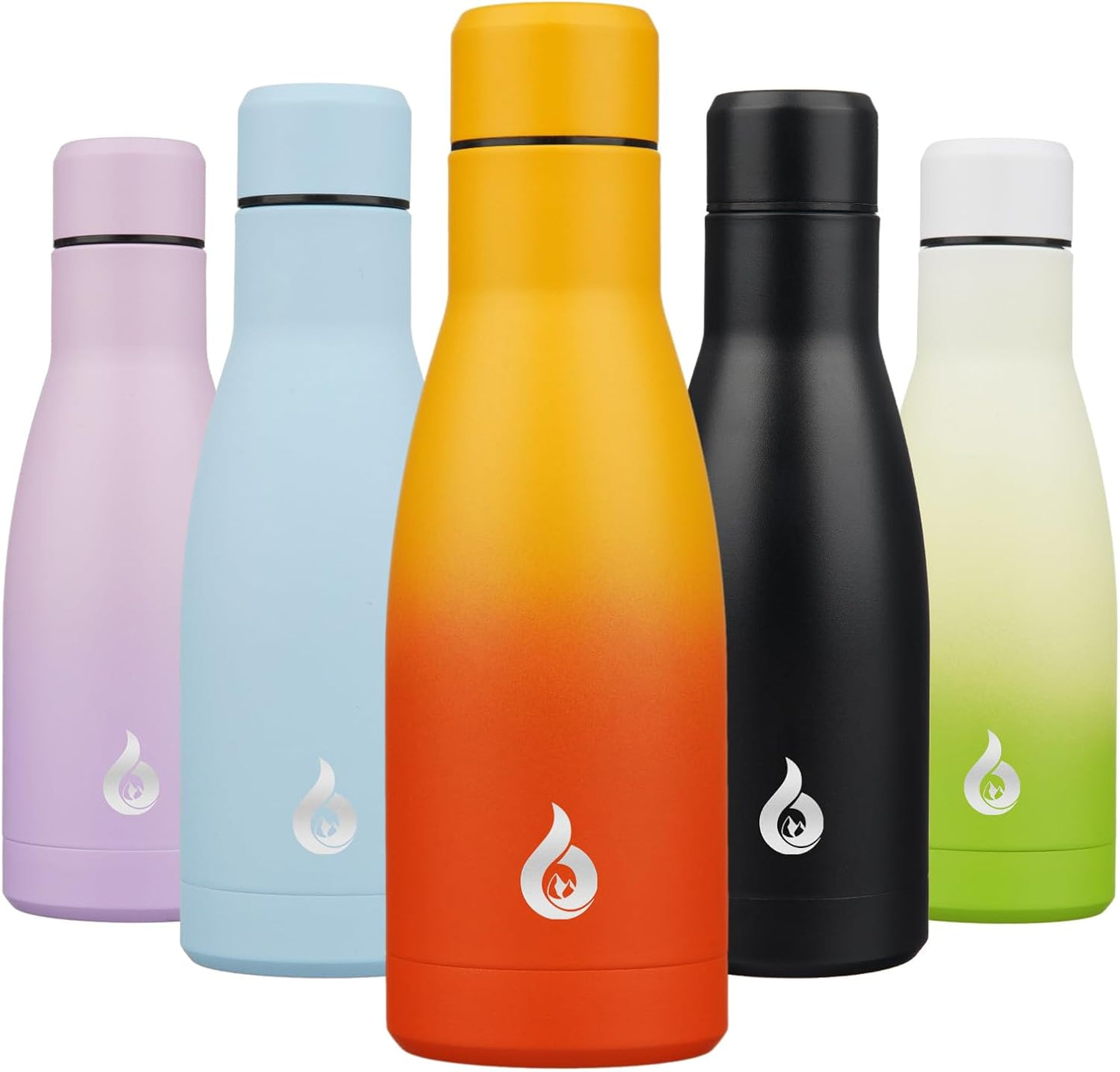 BJPKPK Insulated Water Bottle 12oz Small Stainless Steel Water Bottles Reusable Metal Thermal Keep Cold and Hot,Dreamy Purple - Colors B