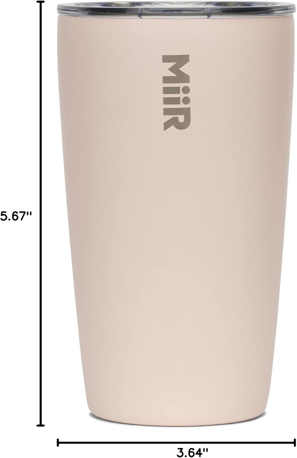 MiiR Tumbler, 12oz Insulated Stainless Steel with Press Fit Slide Lid – Splash Proof Design, Holds Hot & Cold Beverages, Stylish & Functional Cup Holder Compatible