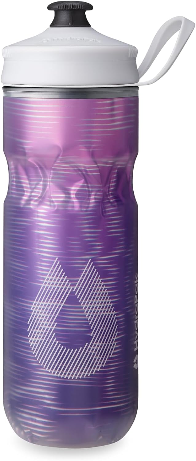 HydraPak | Polar Bottle - Polar Sport Insulated Water Bottle - BPA-Free, Sport & Bike Squeeze Bottle with Handle (Pulse Blue, 700ml / 24oz)