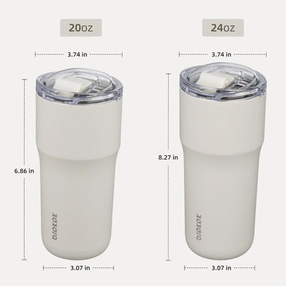 BJPKPK Insulated Tumbler,20oz Stainless Steel Tumbler with lid,Double Wall Travel Coffee Mug Thermal Cup,Keep Drinks Cold and Hot,Lavender