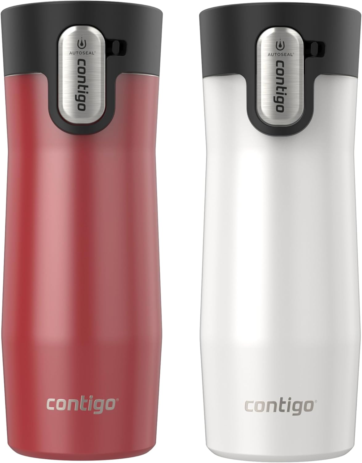Contigo AUTOSEAL West Loop Vacuum-Insulated Stainless Steel Travel Mug with Easy-Clean Lid 12 oz Blueberry