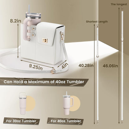 Outdoor Portable Crossbody Water Cup Purse Bag Water Bottle Carrier Bag with Phone Pocket Tumbler Carrier with Strap