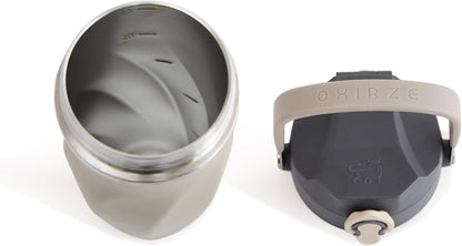 Earth Stone - 24oz Insulated Protein Shaker Bottle - Medical-Grade 316 Stainless Steel - Patent-Pending Clump-Free Design - Odor Proof & Leak-Proof Metal Blender Cup