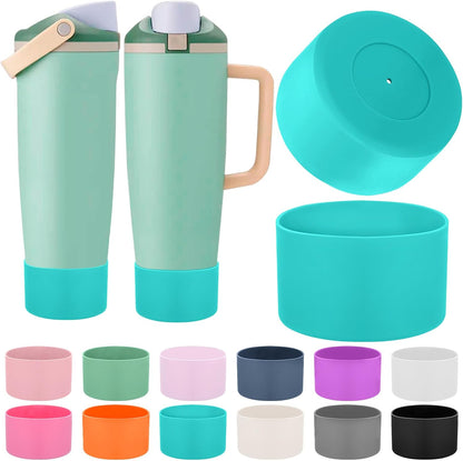 Mity rain 2PCS Protective Silicone Boots for Owala 30oz & 40oz FreeSip Sway Bottles & Tumblers - Accessories for owala, Enhances Stability & Prevents Scratches(Black Cherry)