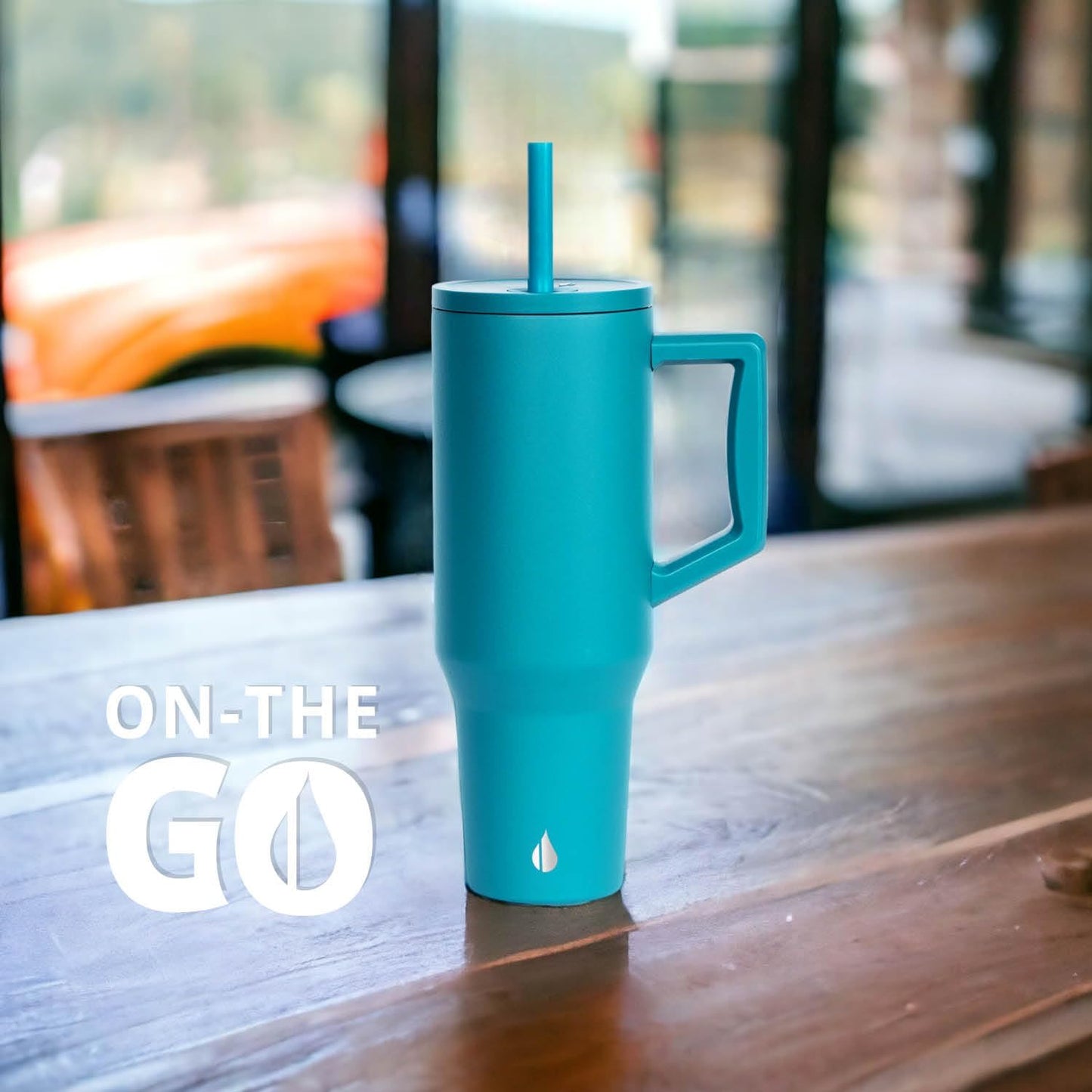 Elemental 32 oz 100% Leak Proof Tumbler with Handle & Straw - Stainless Steel Double Wall Insulated Tumbler for Hot and Cold Beverages - Travel Coffee Mug with Sip & Straw Lid - White - Colors A