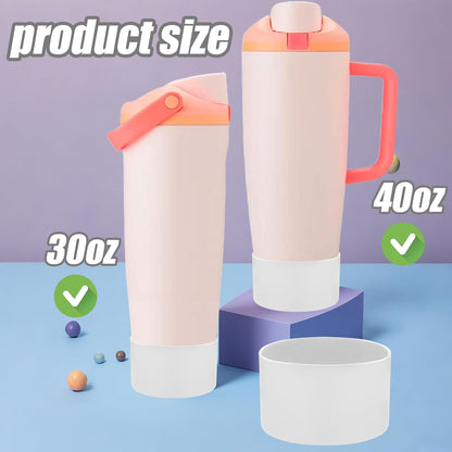 Mity rain 2PCS Protective Silicone Boots for Owala 30oz & 40oz FreeSip Sway Bottles & Tumblers - Accessories for owala, Enhances Stability & Prevents Scratches(Black Cherry)