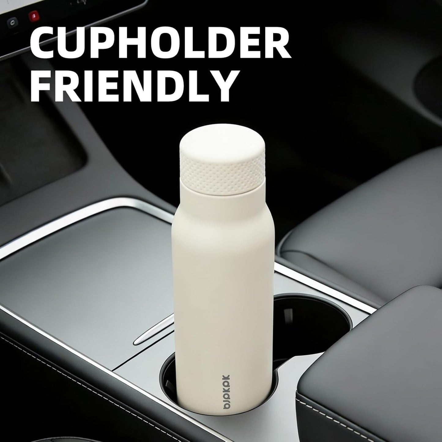 BJPKPK Stainless Steel Water Bottle,21oz insulated Reusable Bottle,Leakproof Metal Thermal Flask Double Wall,Keep Drinks Cold and Hot,Mint Green