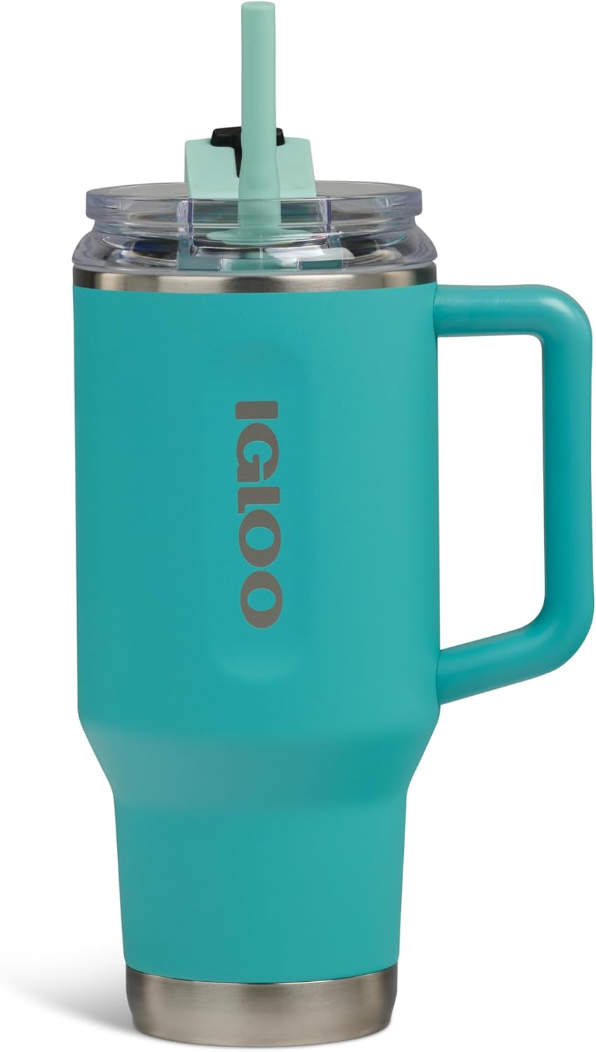 Igloo 20 oz Stainless Steel Tumbler | Sport Sipper Bottle | Thrift Pink