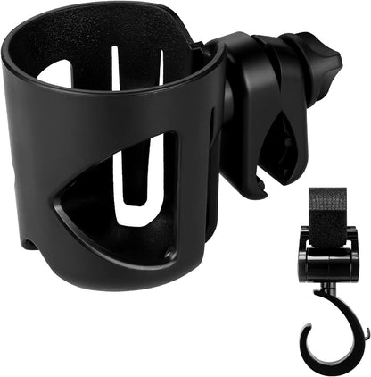 Accmor Stroller Cup Holder, Universal Cup Holder for Walker Wheelchair Bike, 360° Rotatable Stroller Cup Holder Attachment Accessories for Walker, Wheelchair, Scooter
