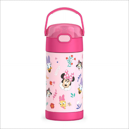 THERMOS FUNTAINER Water Bottle with Straw - 12 Ounce - Kids Stainless Steel Vacuum Insulated Water Bottle with Lid, Bluey - Colors B