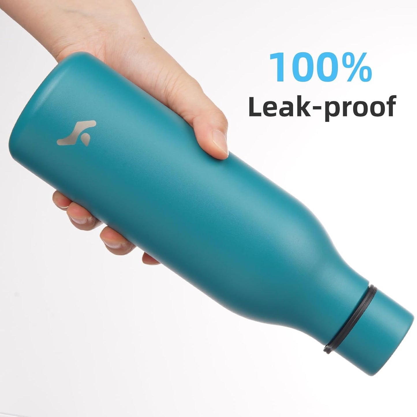 Konokyo Insulated Water Bottle with Strap,18 oz Double Wall Stainless Steel Vacuum Bottles Metal Water Flask,Macaron Green - Colors B