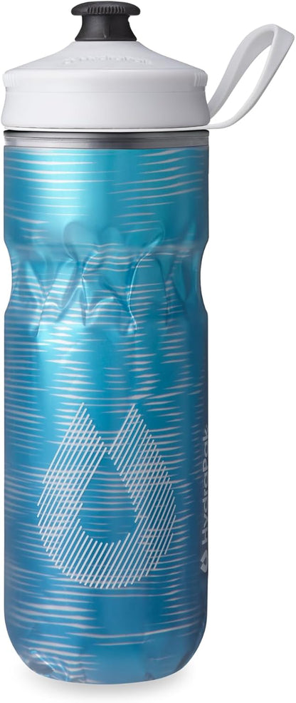 HydraPak | Polar Bottle - Polar Sport Insulated Water Bottle - BPA-Free, Sport & Bike Squeeze Bottle with Handle (Pulse Blue, 700ml / 24oz)
