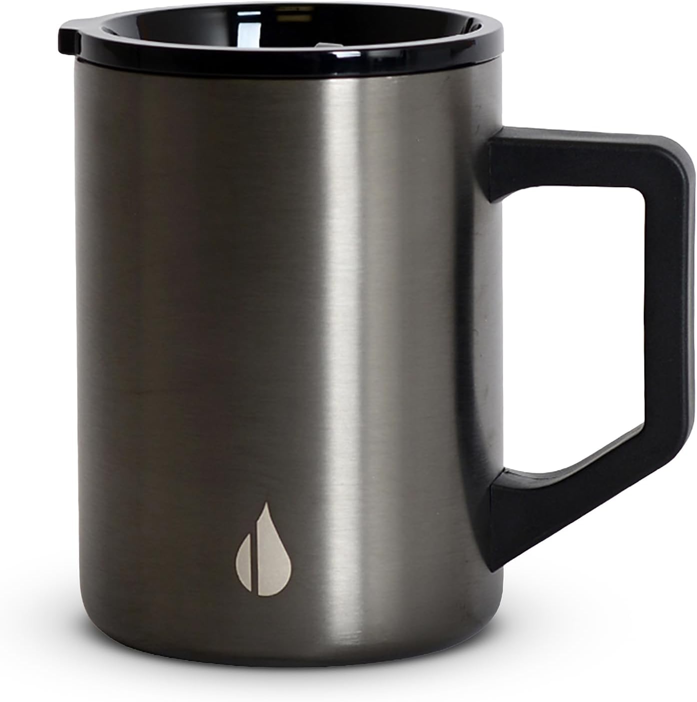 Elemental Insulated Coffee Mug - Triple-Wall Stainless Steel Summit Travel Cup for Hot and Cold Drinks - Thermal Coffee Mug with Lid and Handle for Camping, Office & Travel 16oz - Rainbow Speckle