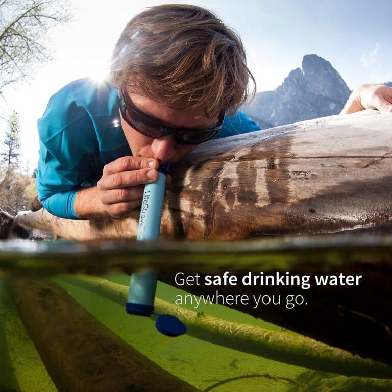 LifeStraw Personal Water Filter for Hiking, Camping, Travel, and Emergency Preparedness