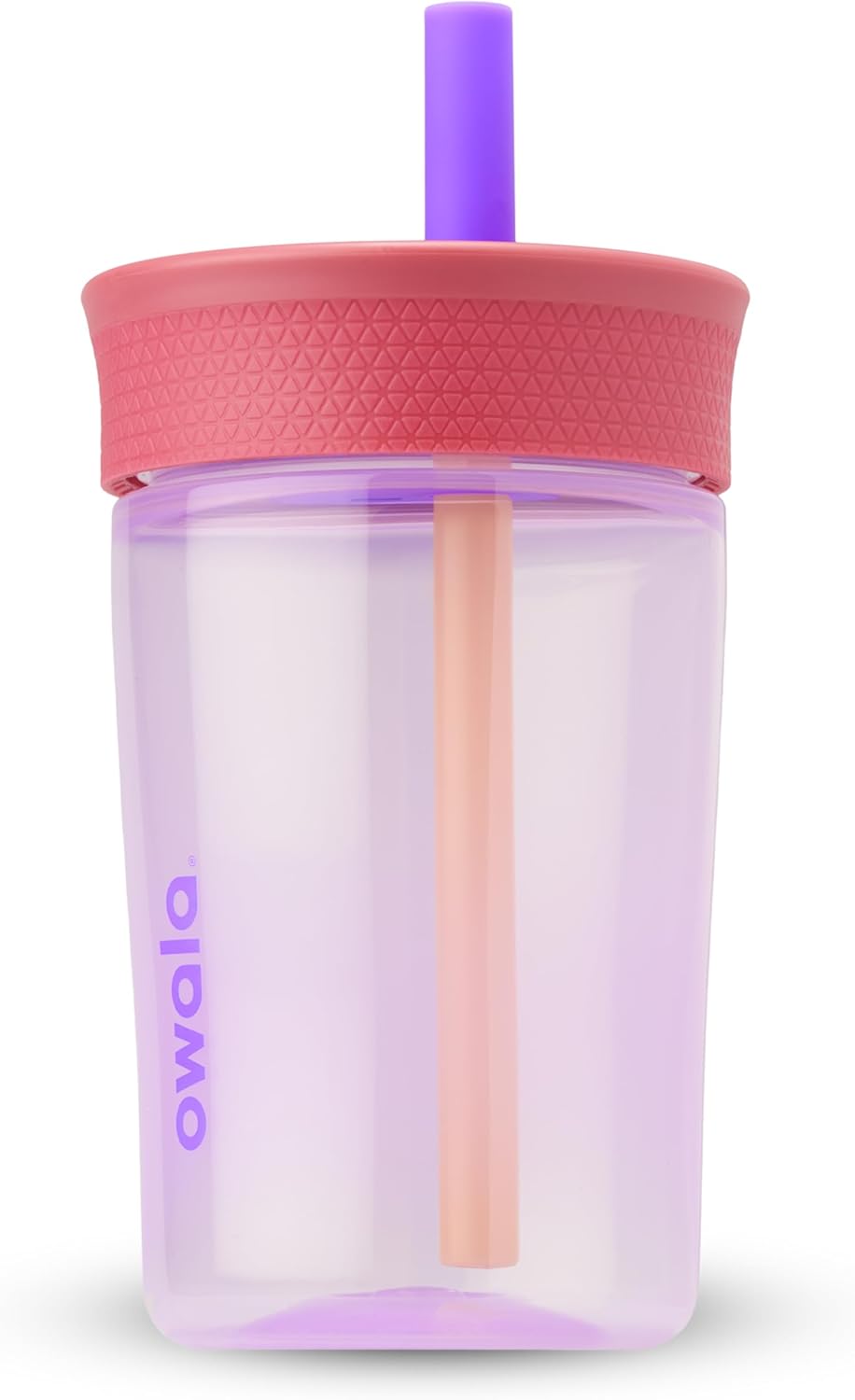 Owala Kids BPA-Free Plastic Tumbler with Spill Resistant Flexible Straw, Easy to Clean, Kids Water Bottle, Great for Travel, Dishwasher Safe, 15 Oz, Skate Park