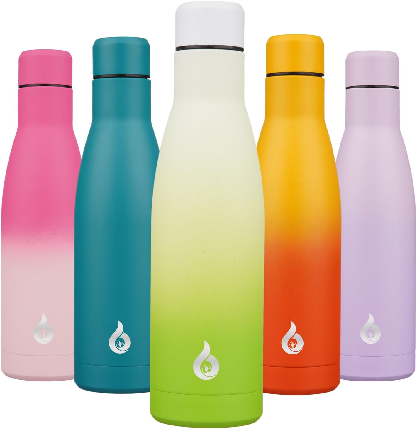 BJPKPK Insulated Water Bottle 12oz Small Stainless Steel Water Bottles Reusable Metal Thermal Keep Cold and Hot,Dreamy Purple - Colors B